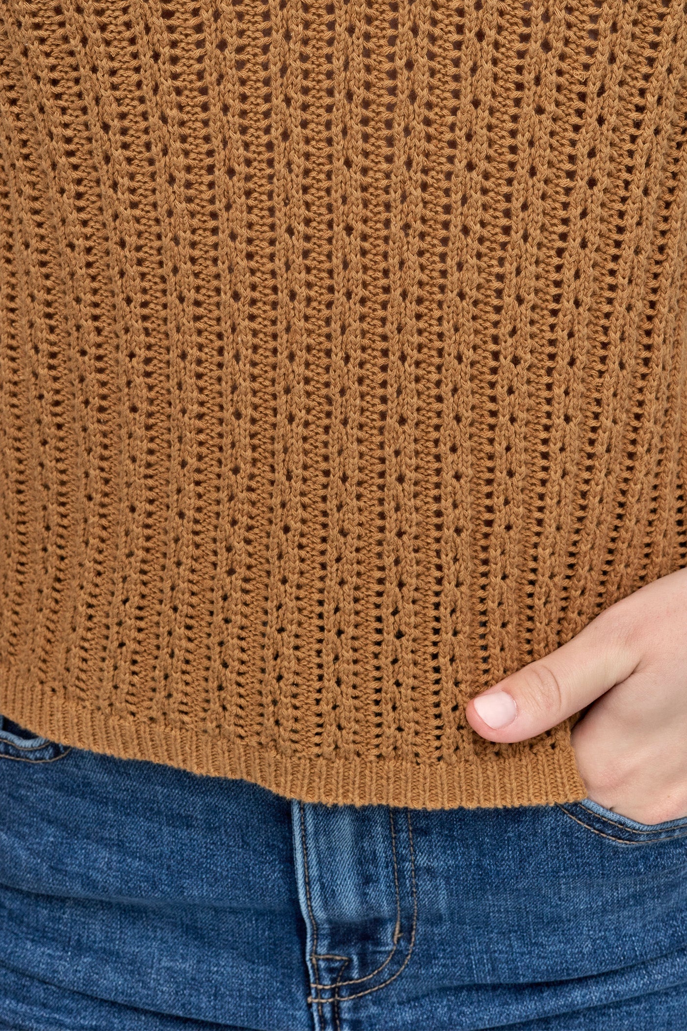 OPEN-KNIT POLO