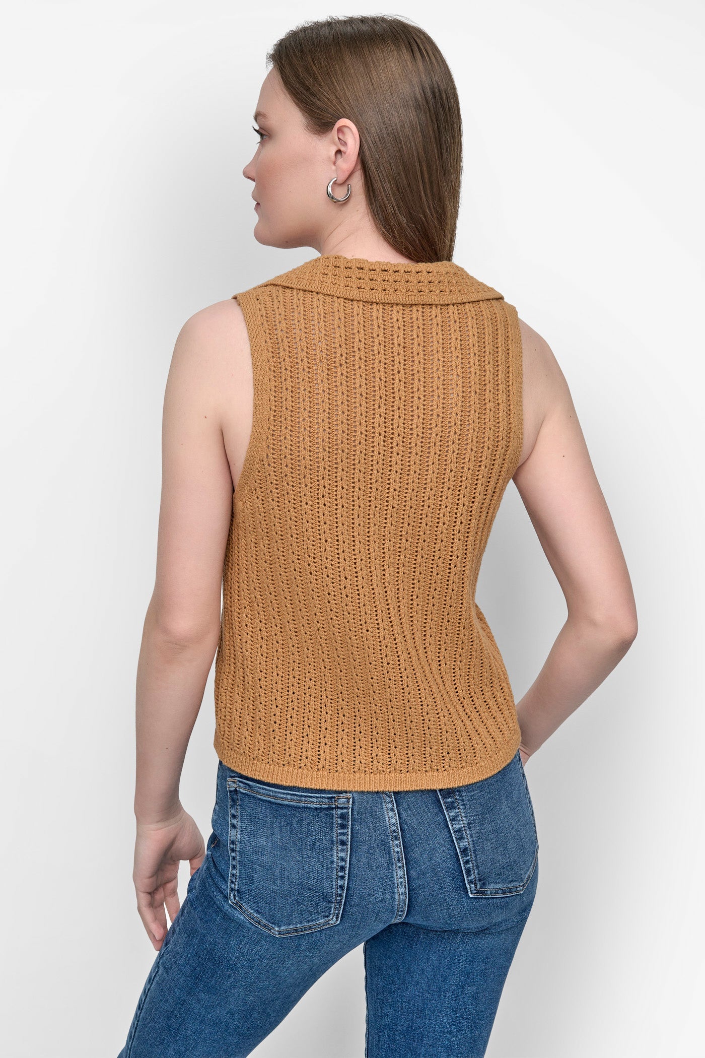 OPEN-KNIT POLO