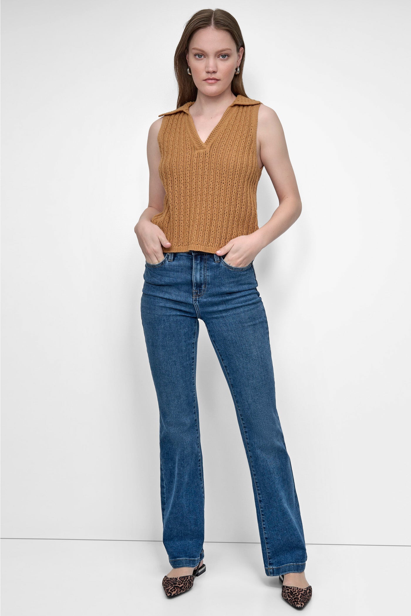 OPEN-KNIT POLO