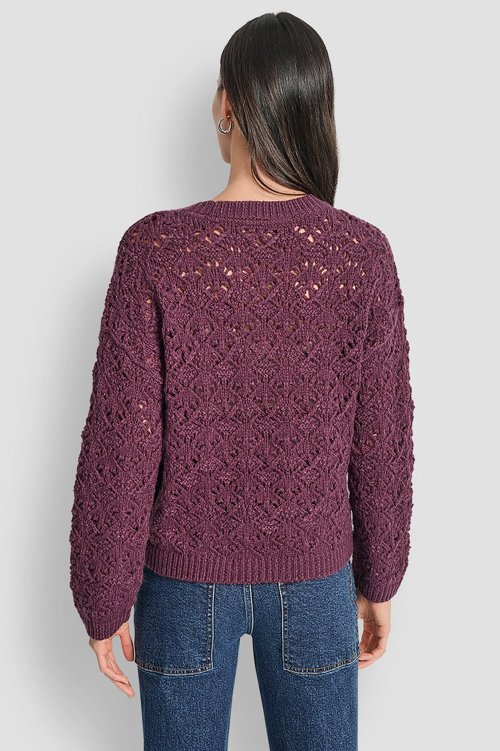 POINTELLE STITCH SWEATER
