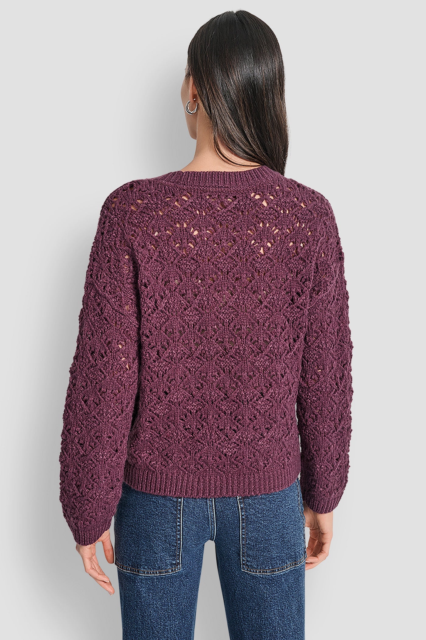 POINTELLE STITCH SWEATER
