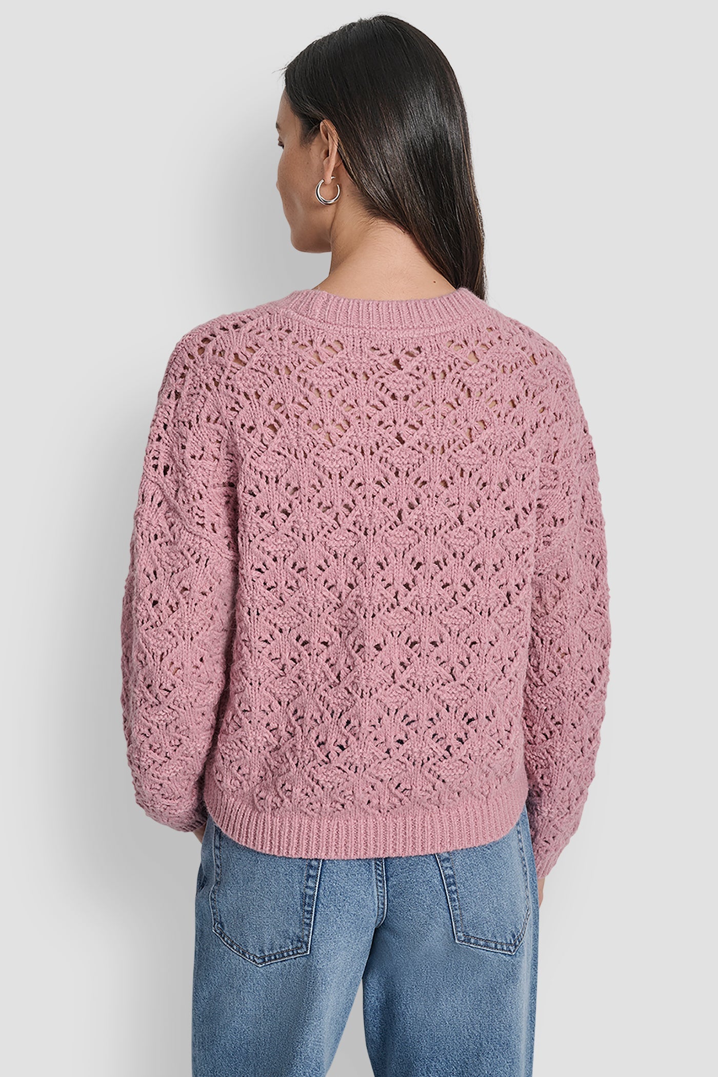 POINTELLE STITCH SWEATER