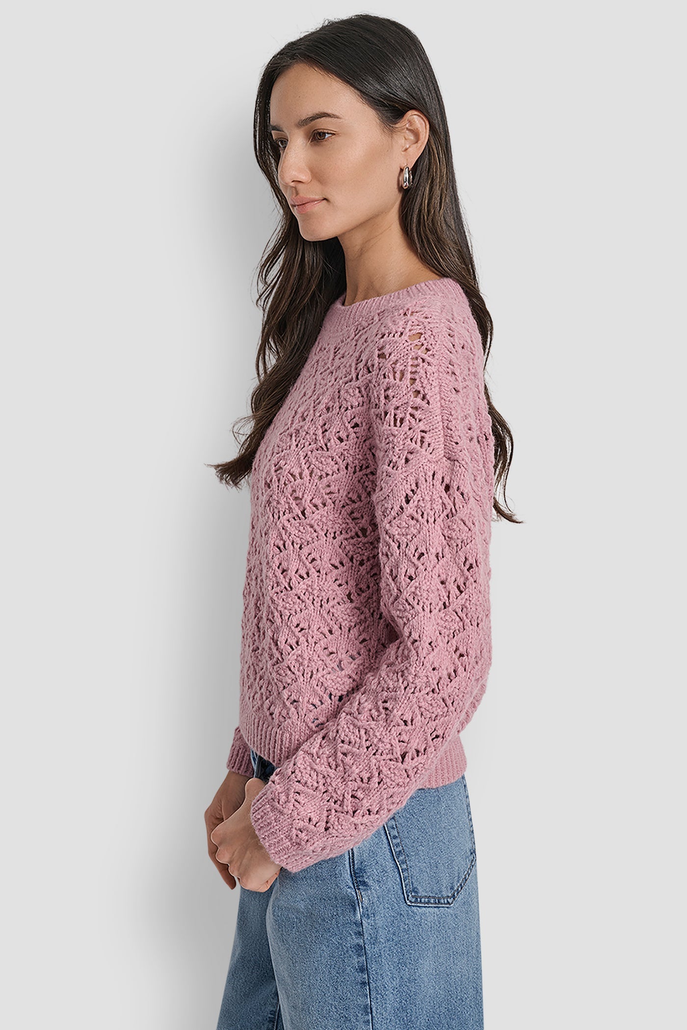 POINTELLE STITCH SWEATER