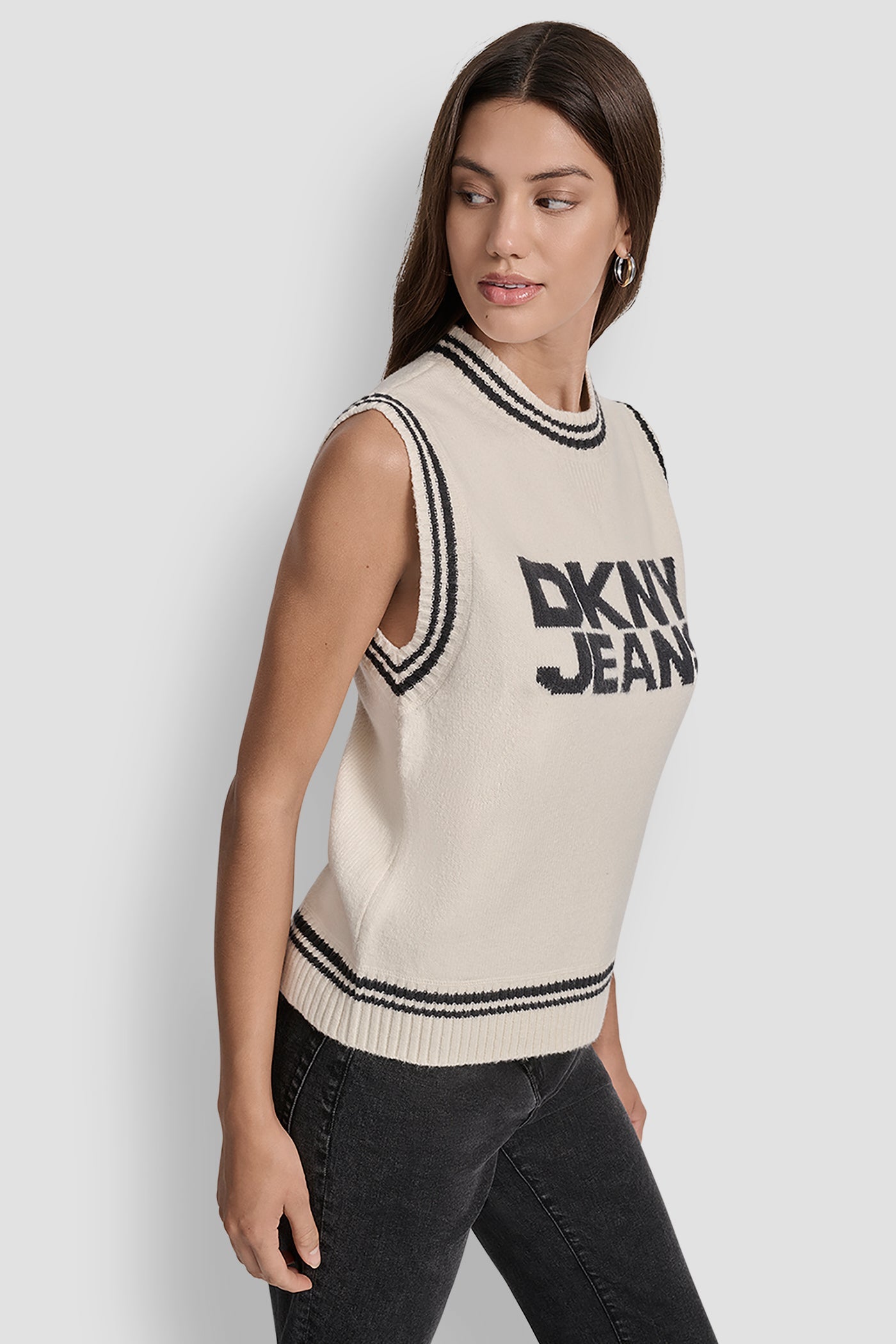 LOGO-JACQUARD SWEATER VEST