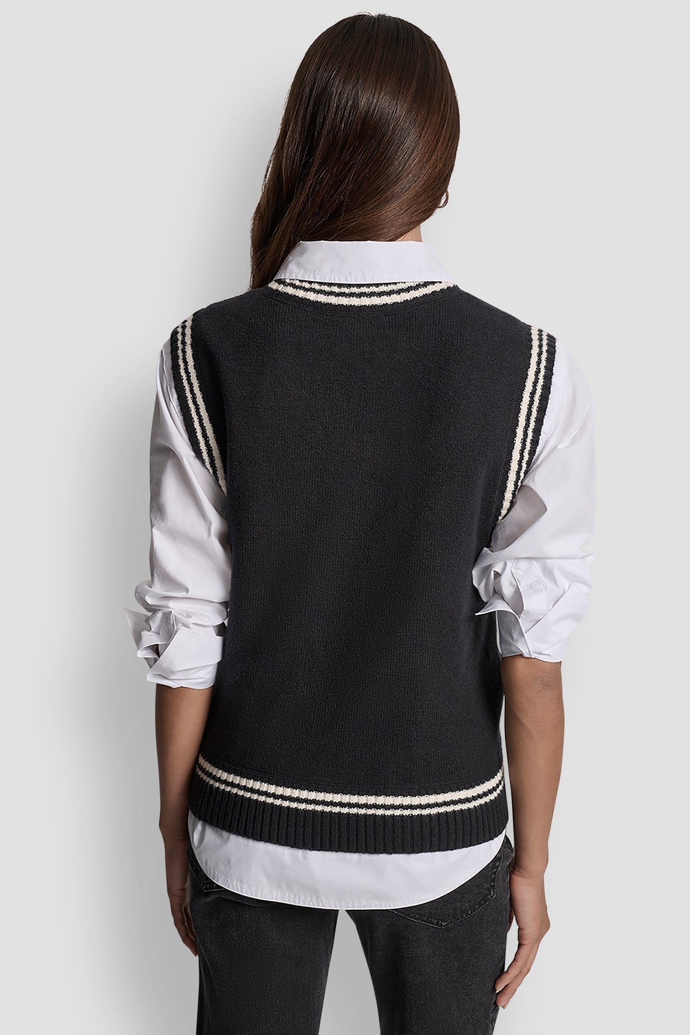 LOGO-JACQUARD SWEATER VEST