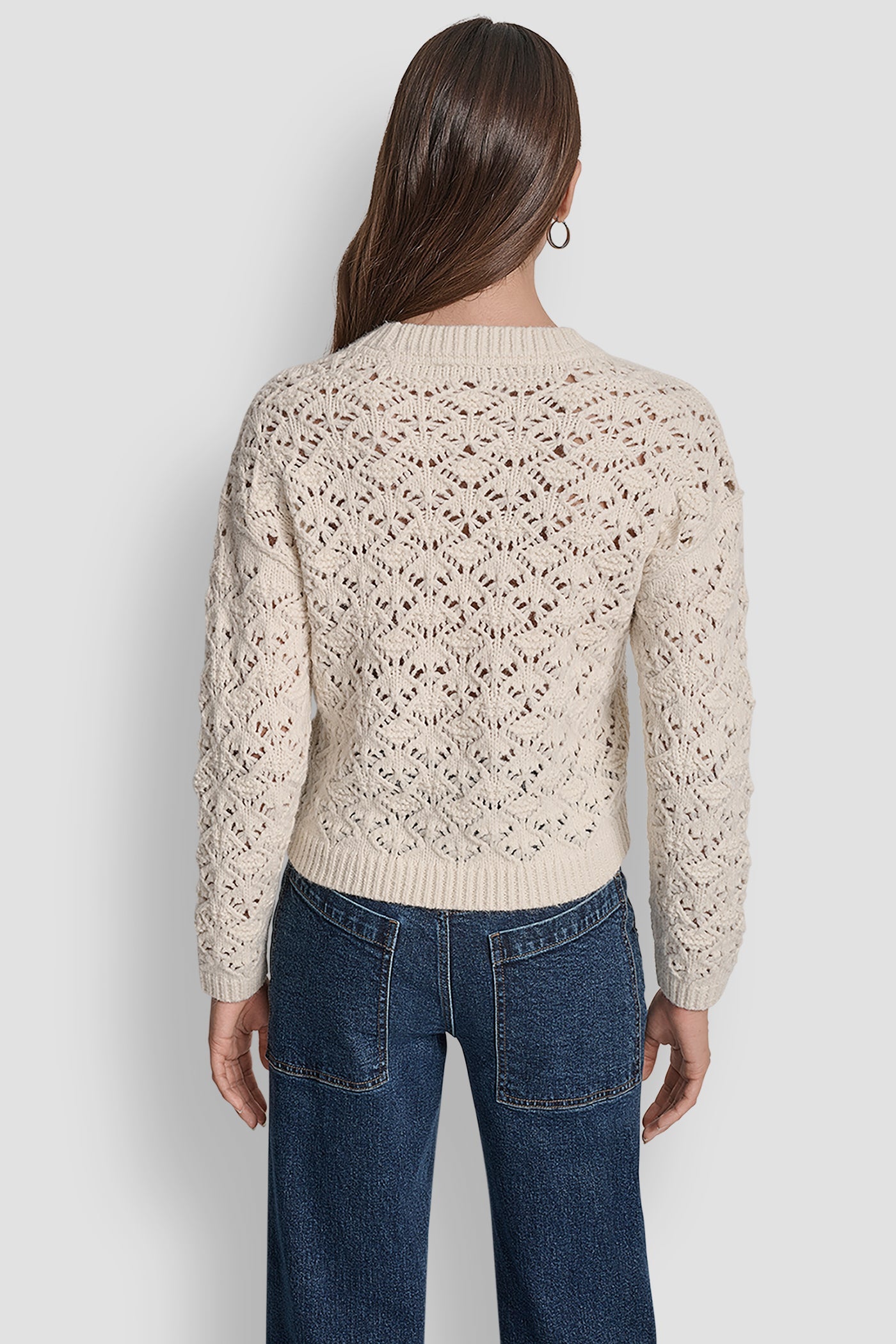 POINTELLE STITCH SWEATER