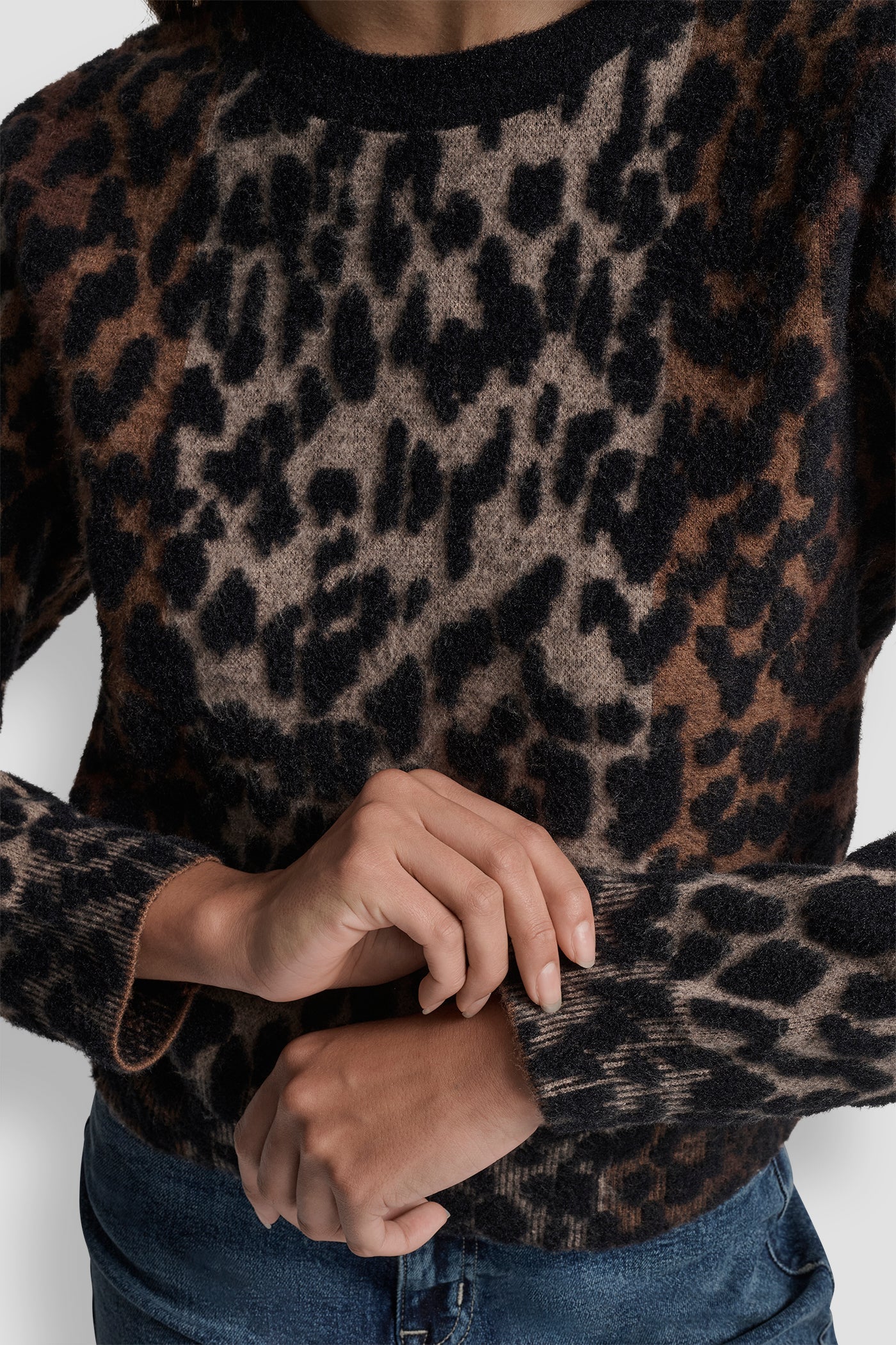LEOPARD OMBRÉ SWEATER