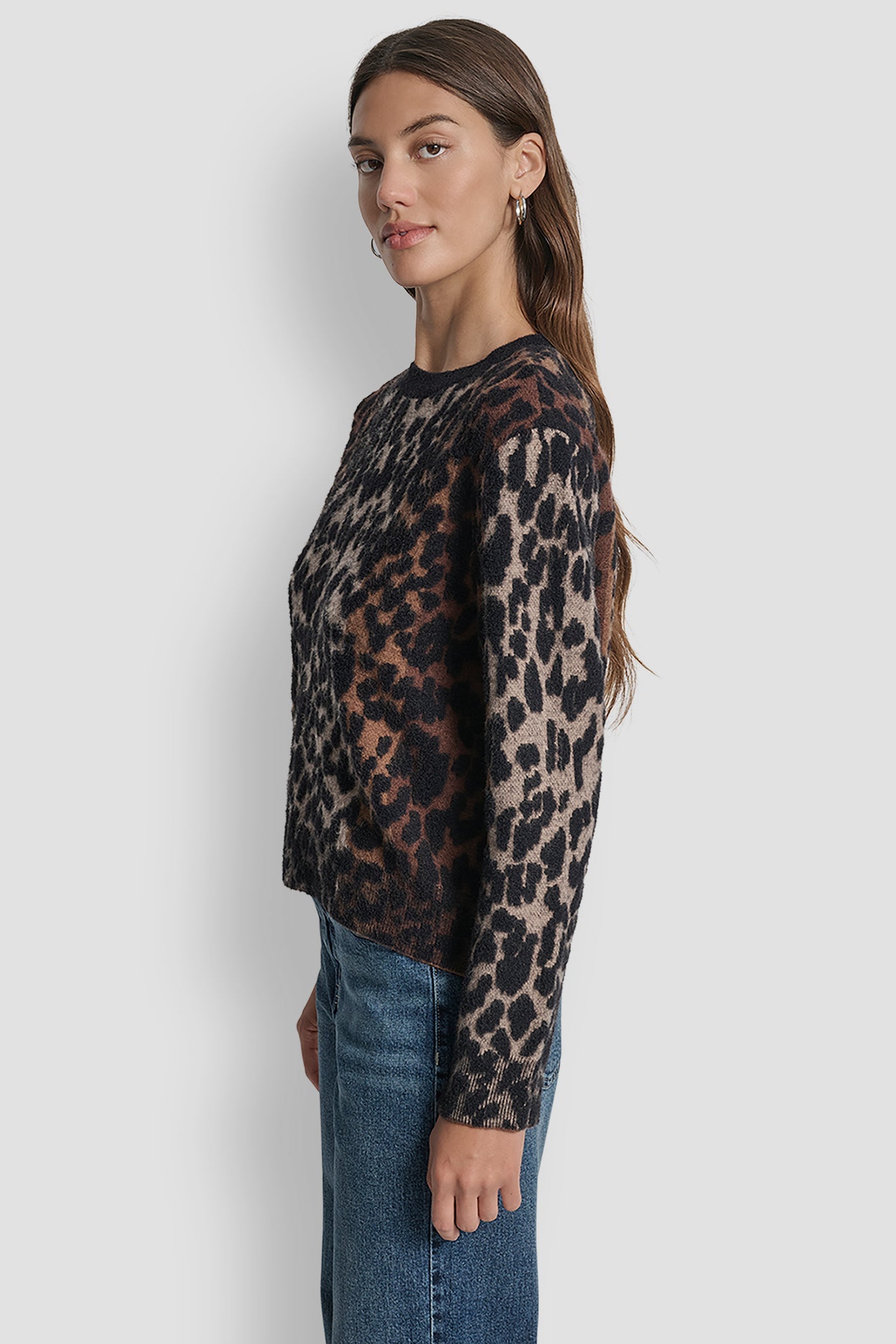 LEOPARD OMBRÉ SWEATER