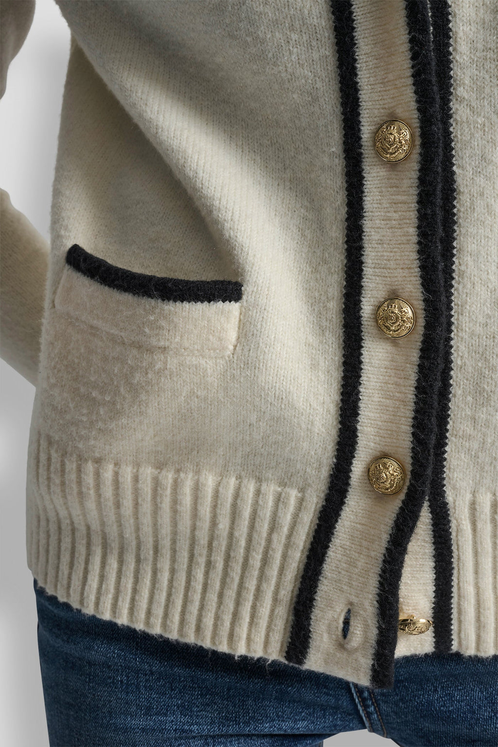 TIPPED CARDIGAN