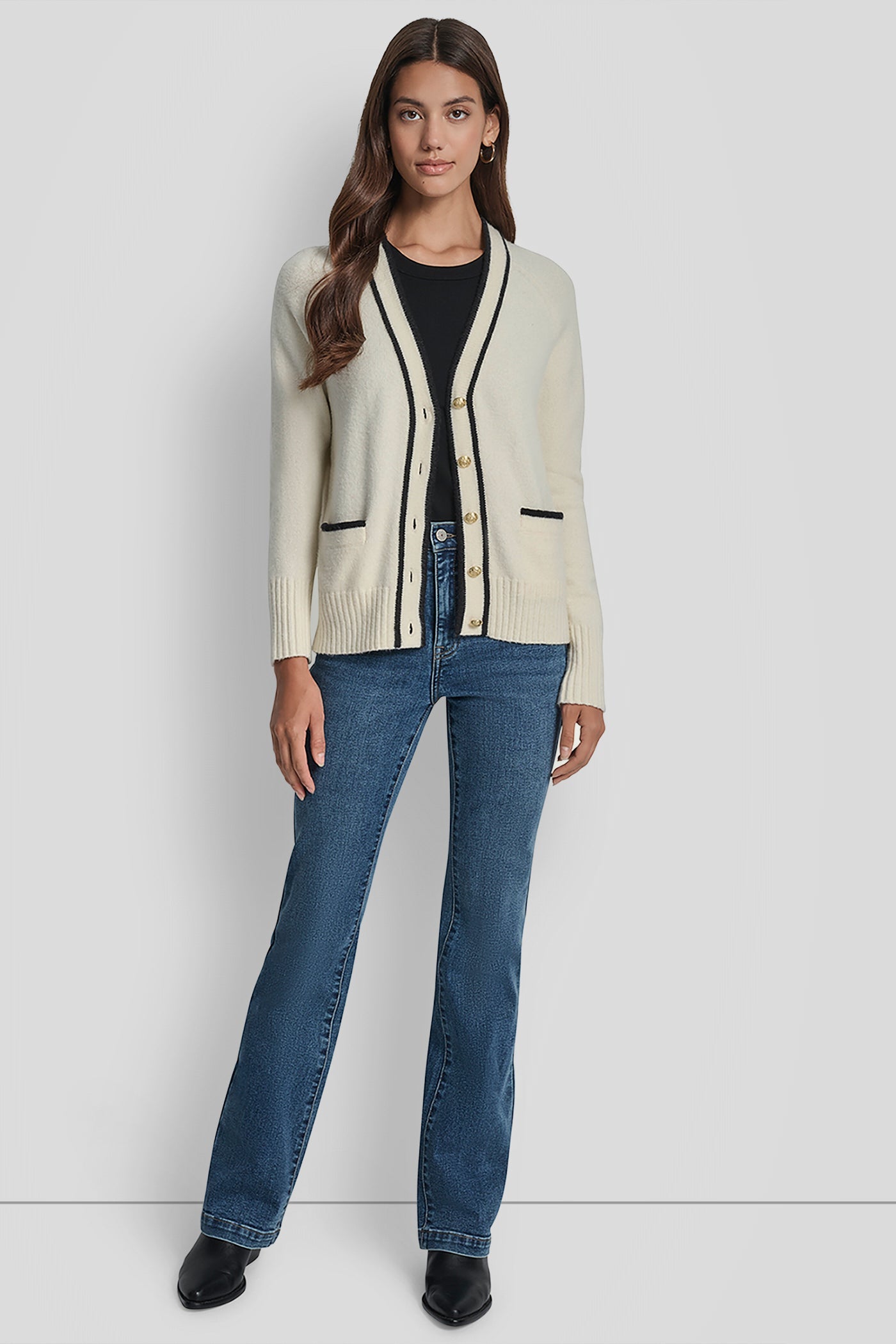 TIPPED CARDIGAN