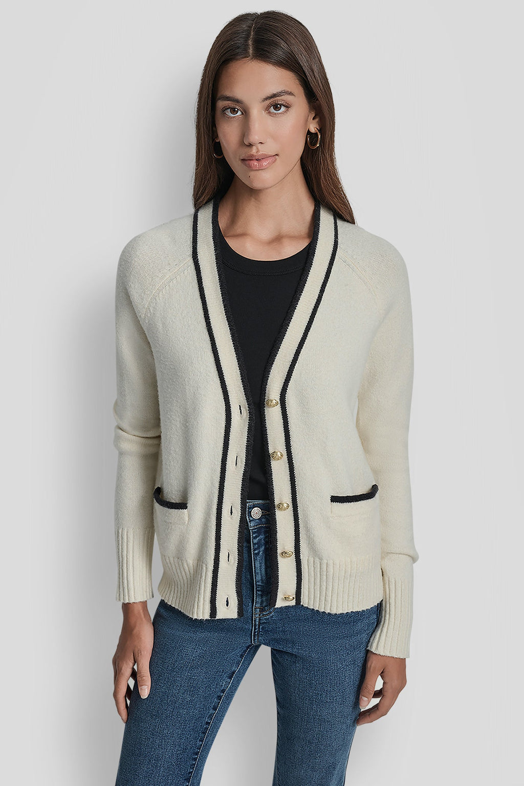 TIPPED CARDIGAN