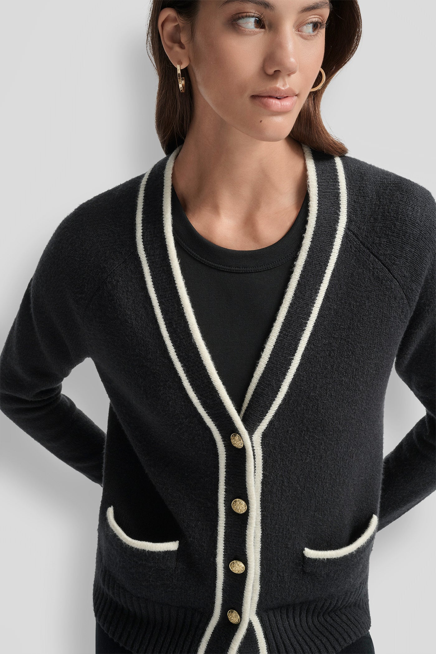 TIPPED CARDIGAN