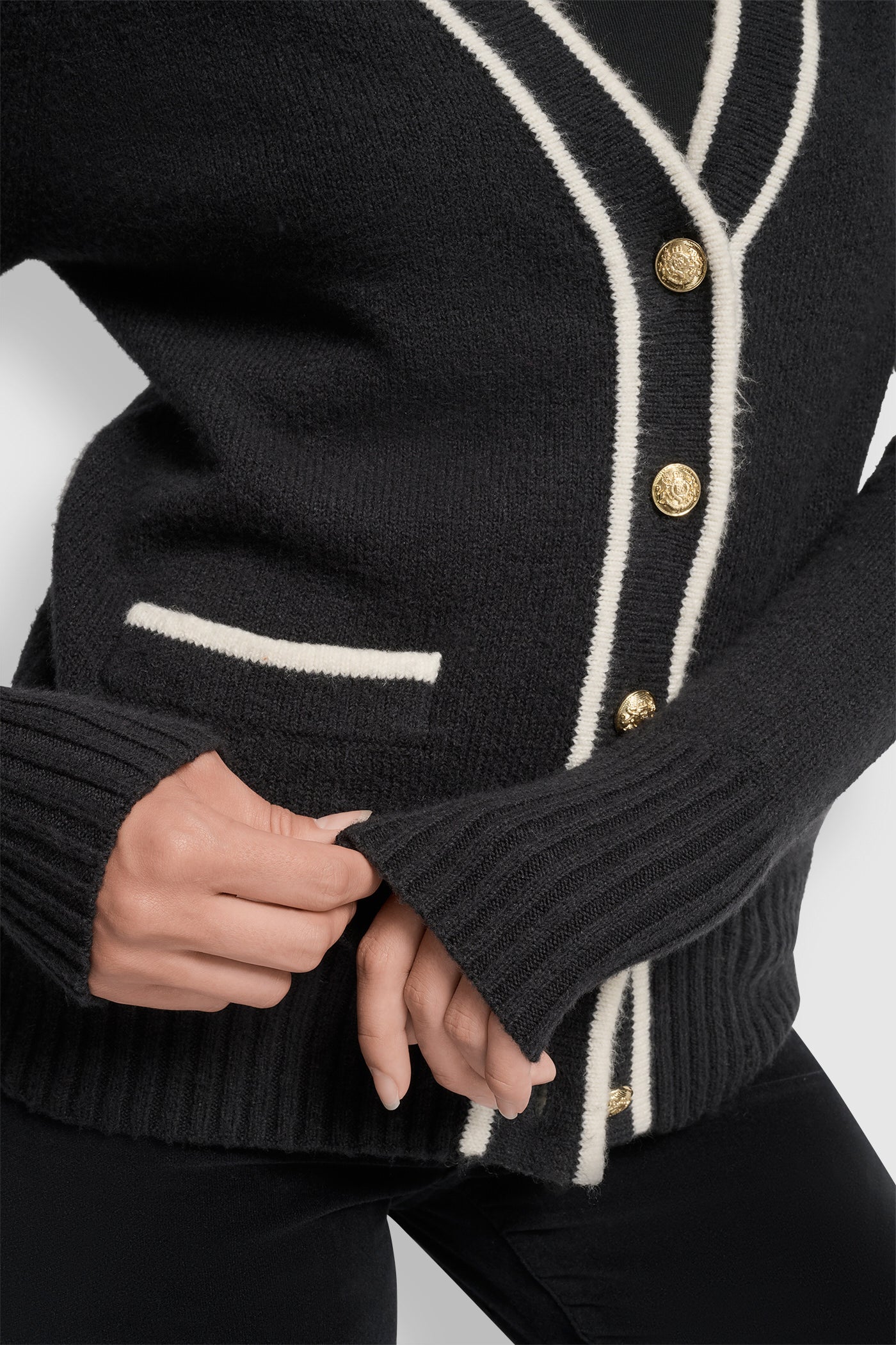 TIPPED CARDIGAN
