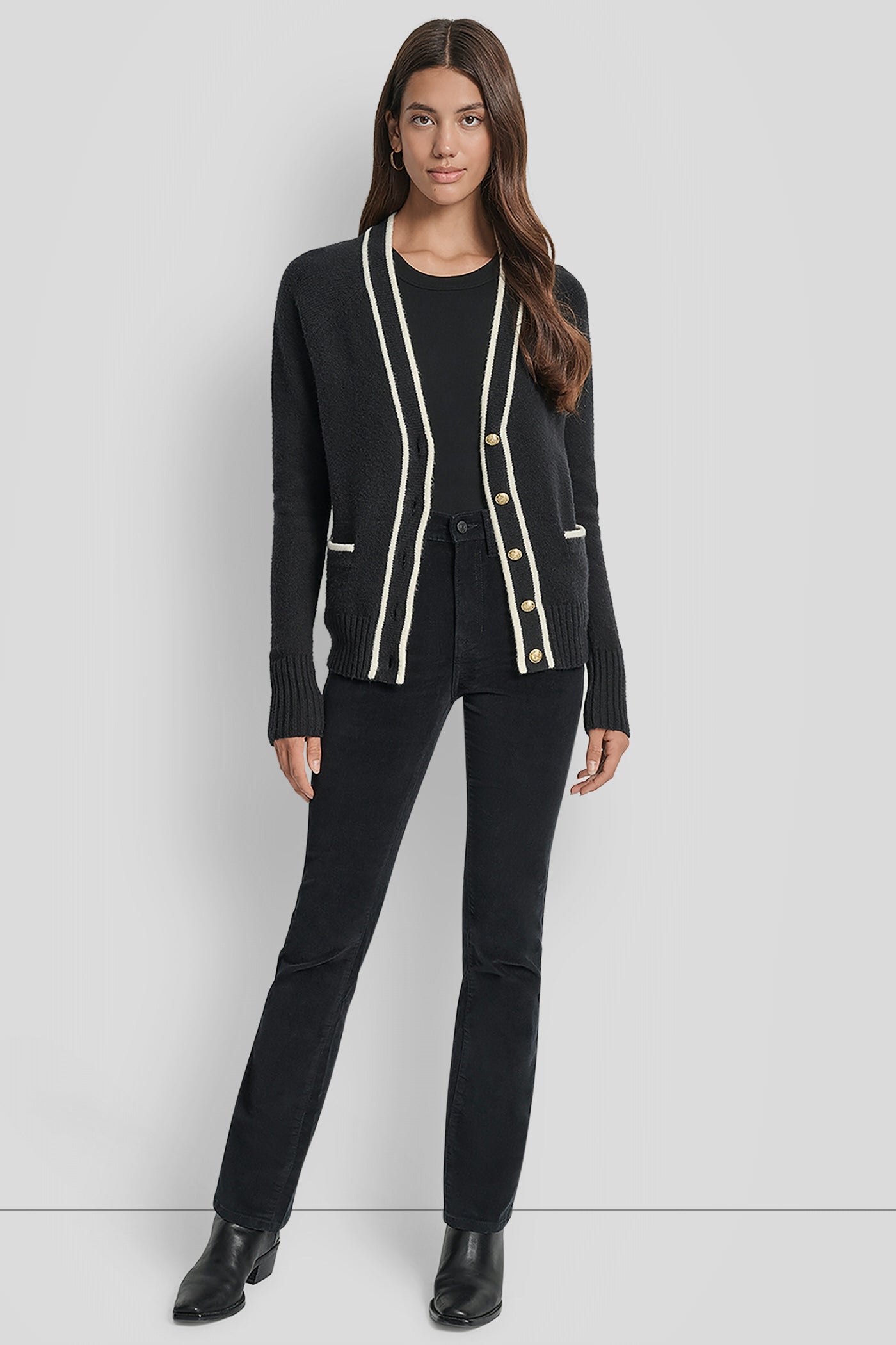 TIPPED CARDIGAN