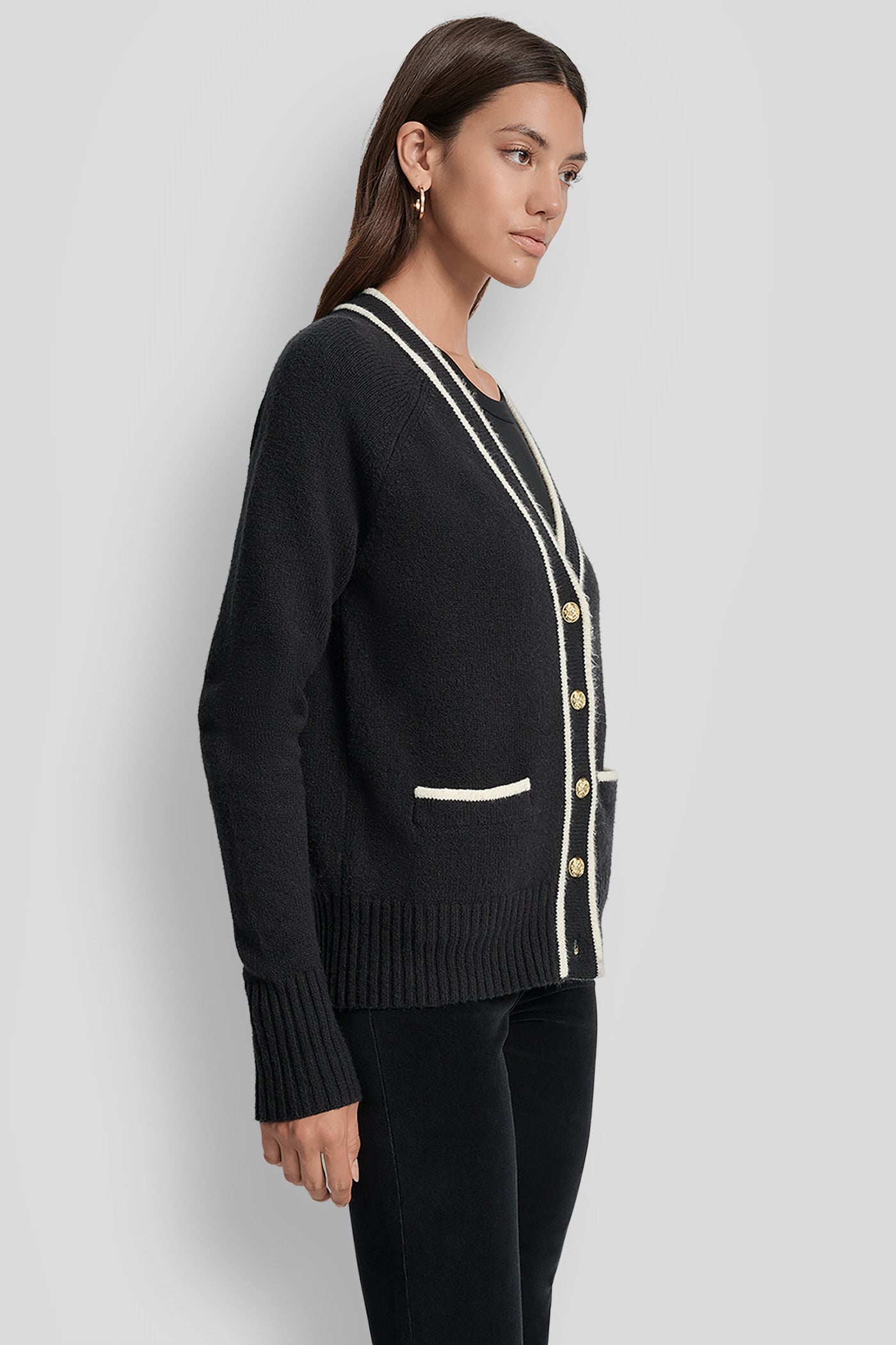 TIPPED CARDIGAN