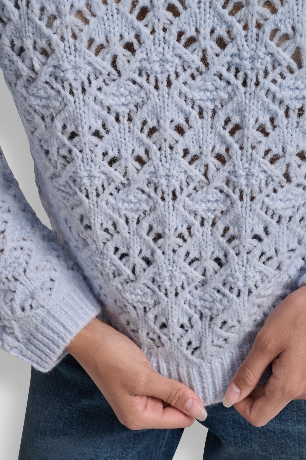 POINTELLE STITCH SWEATER