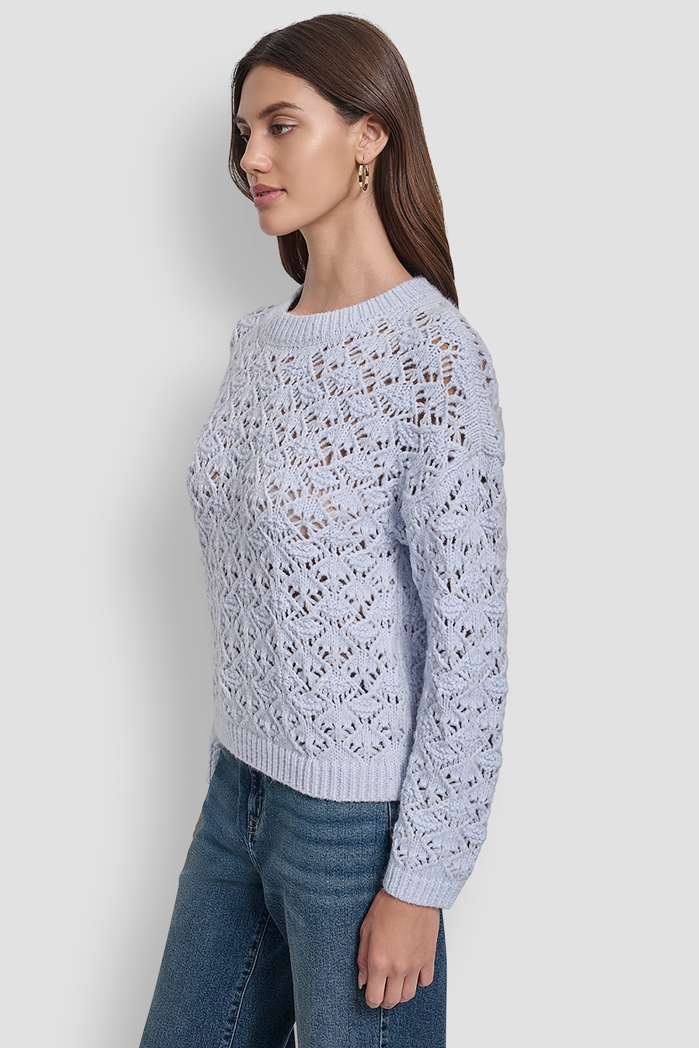 POINTELLE STITCH SWEATER