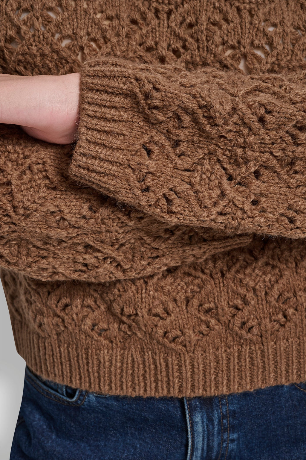 POINTELLE STITCH SWEATER
