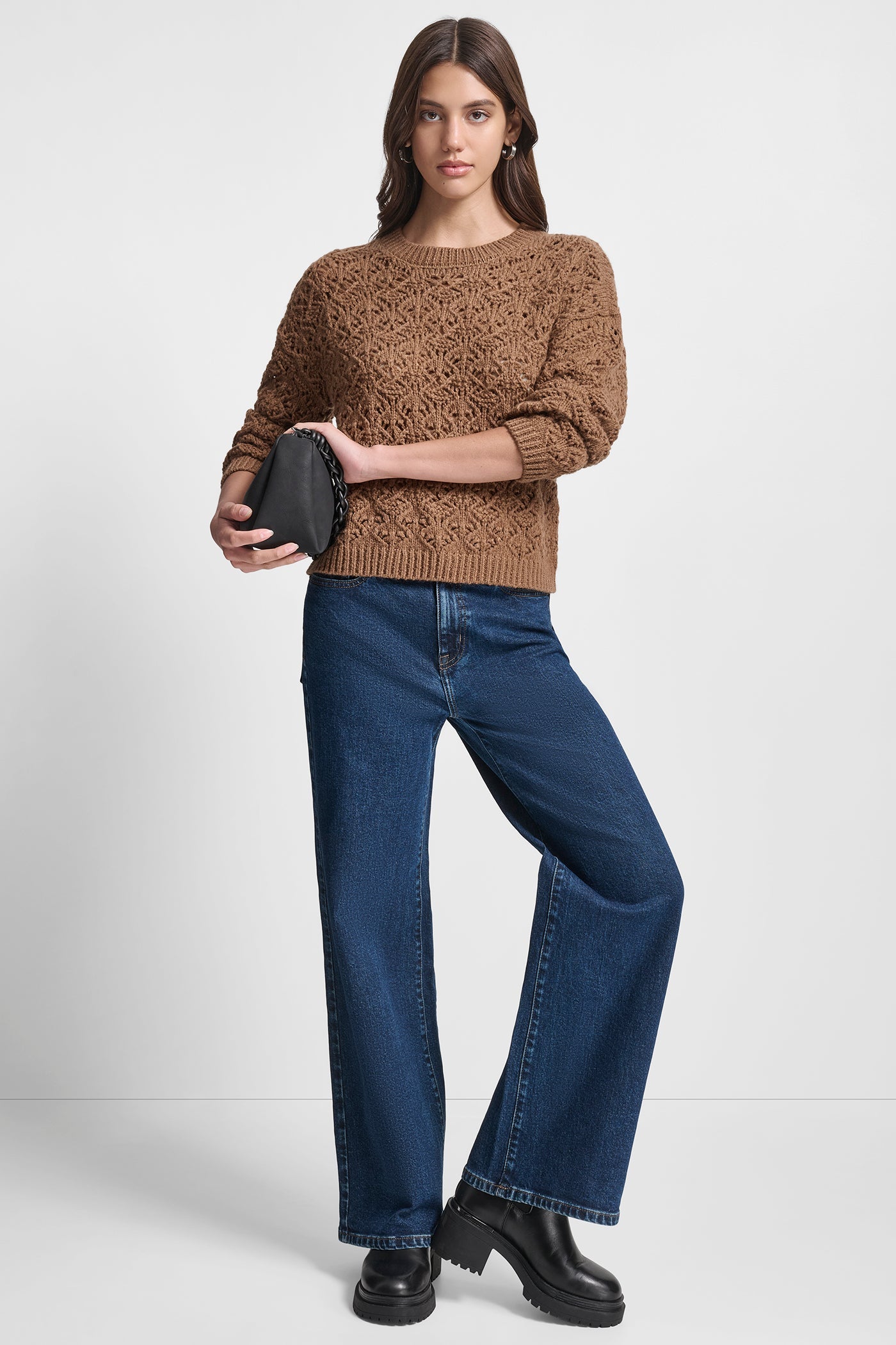 POINTELLE STITCH SWEATER