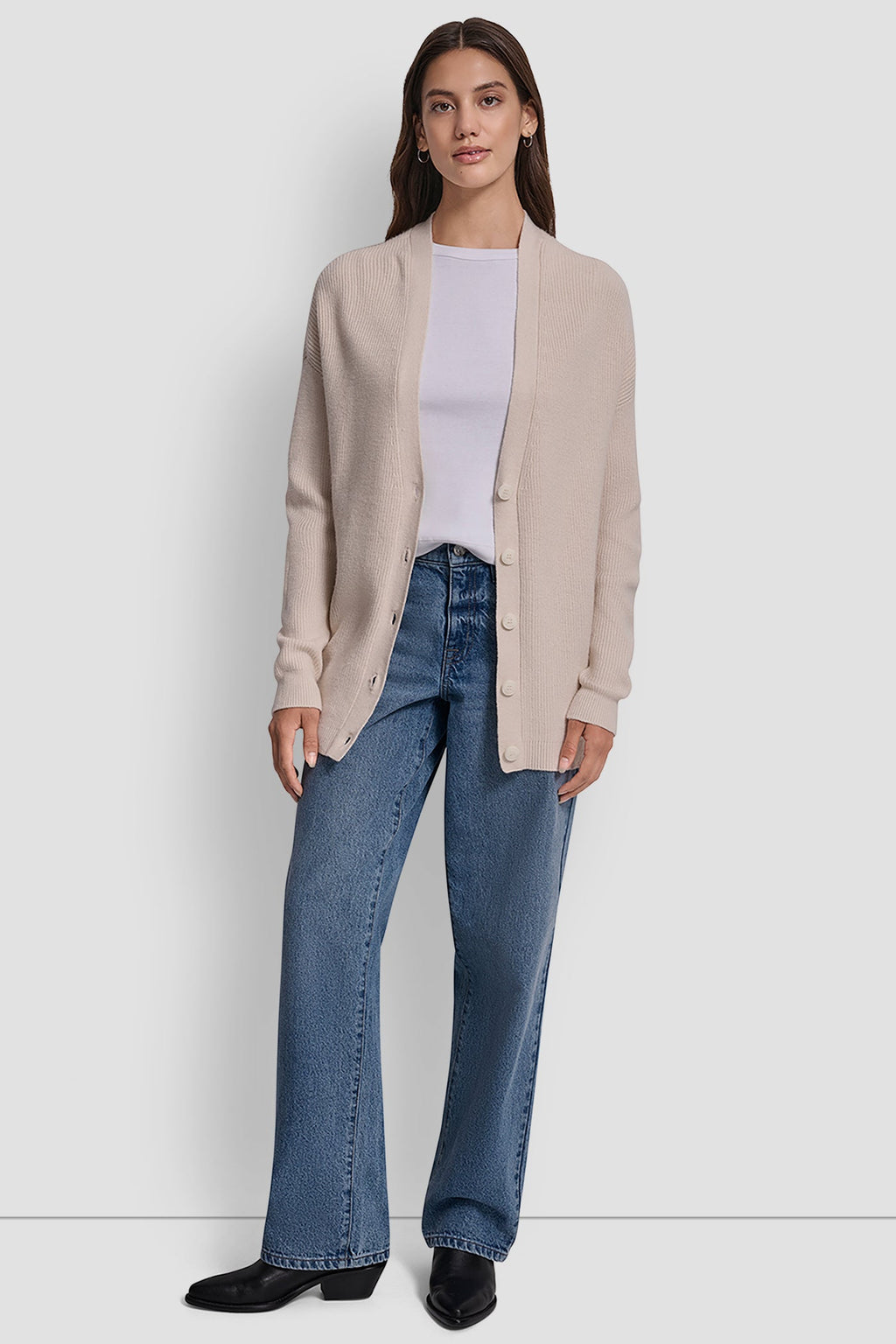 PATCH-EMBELLISHED CARDIGAN
