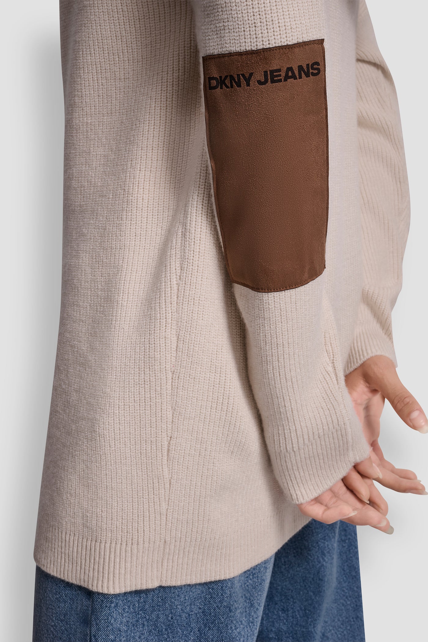 PATCH-EMBELLISHED CARDIGAN