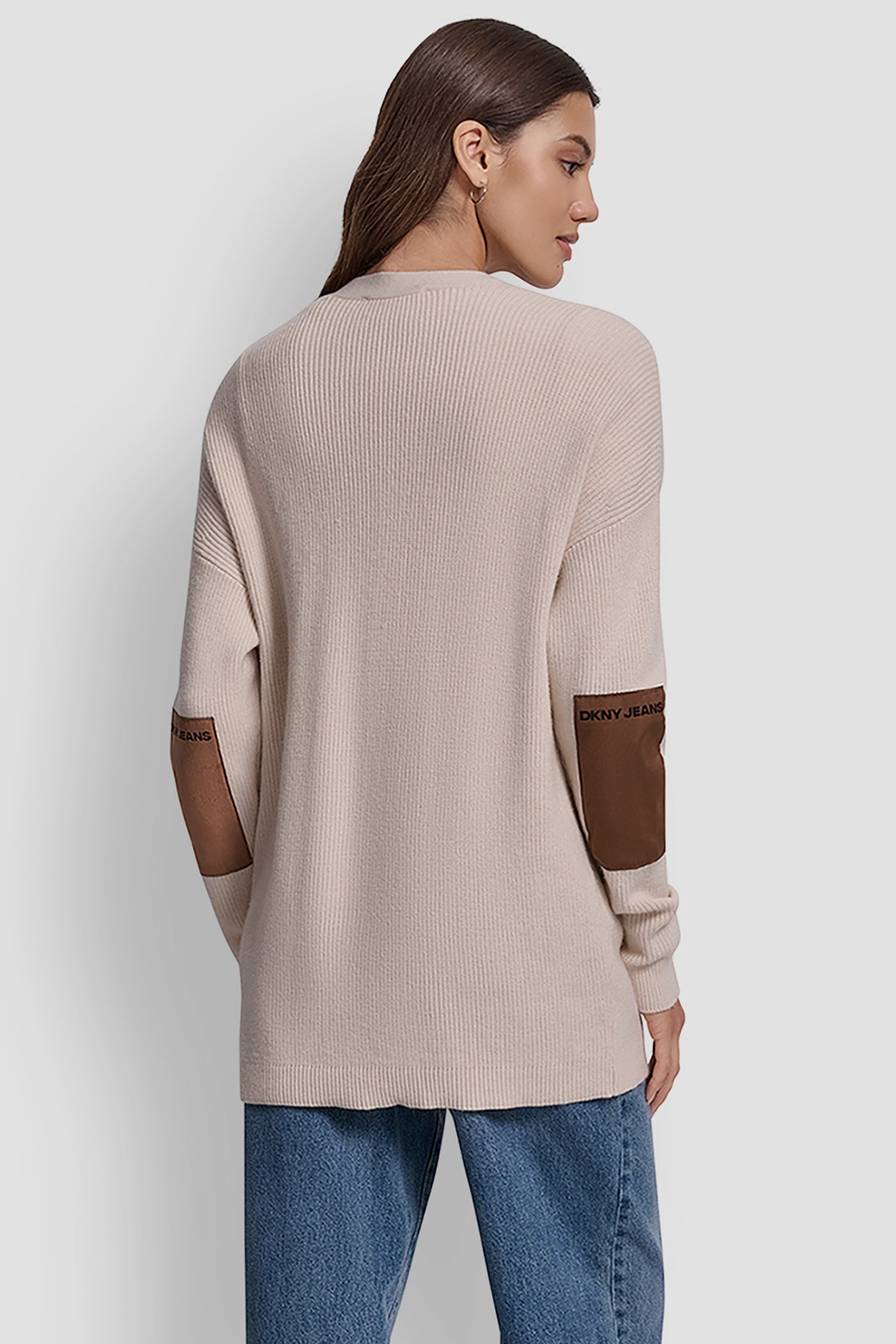 PATCH-EMBELLISHED CARDIGAN