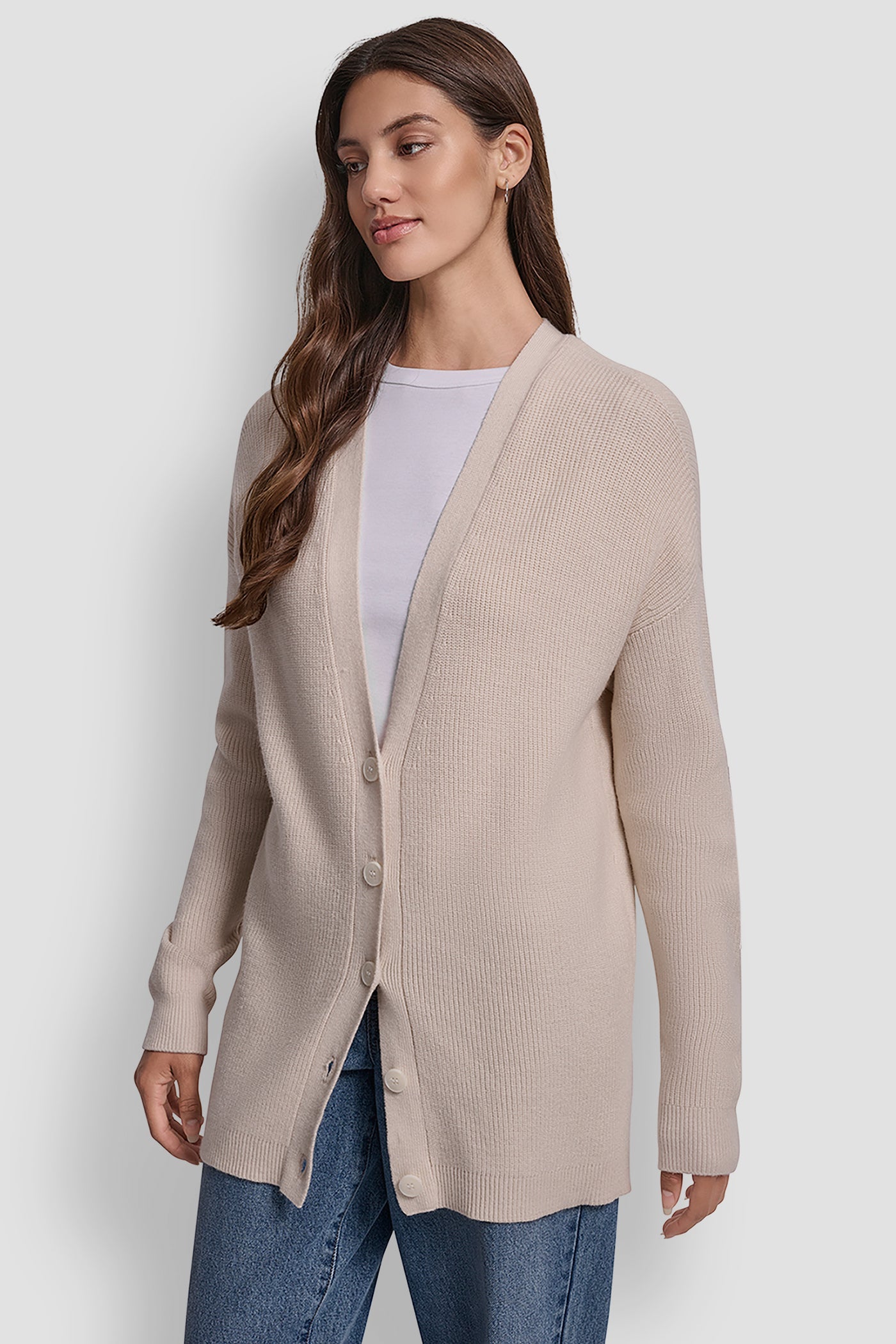 PATCH-EMBELLISHED CARDIGAN