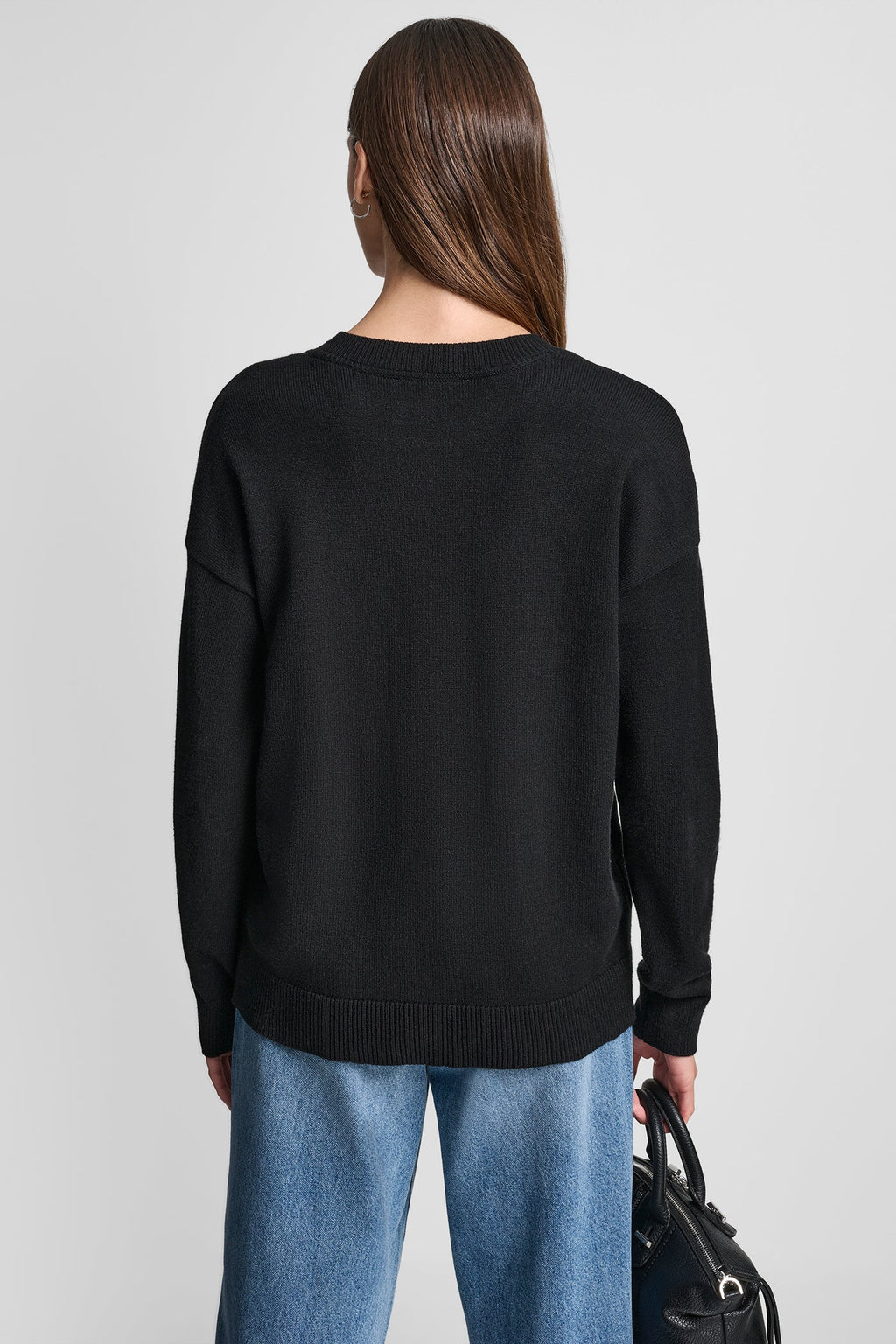 SEQUIN LOGO EMBELLISHED SWEATER