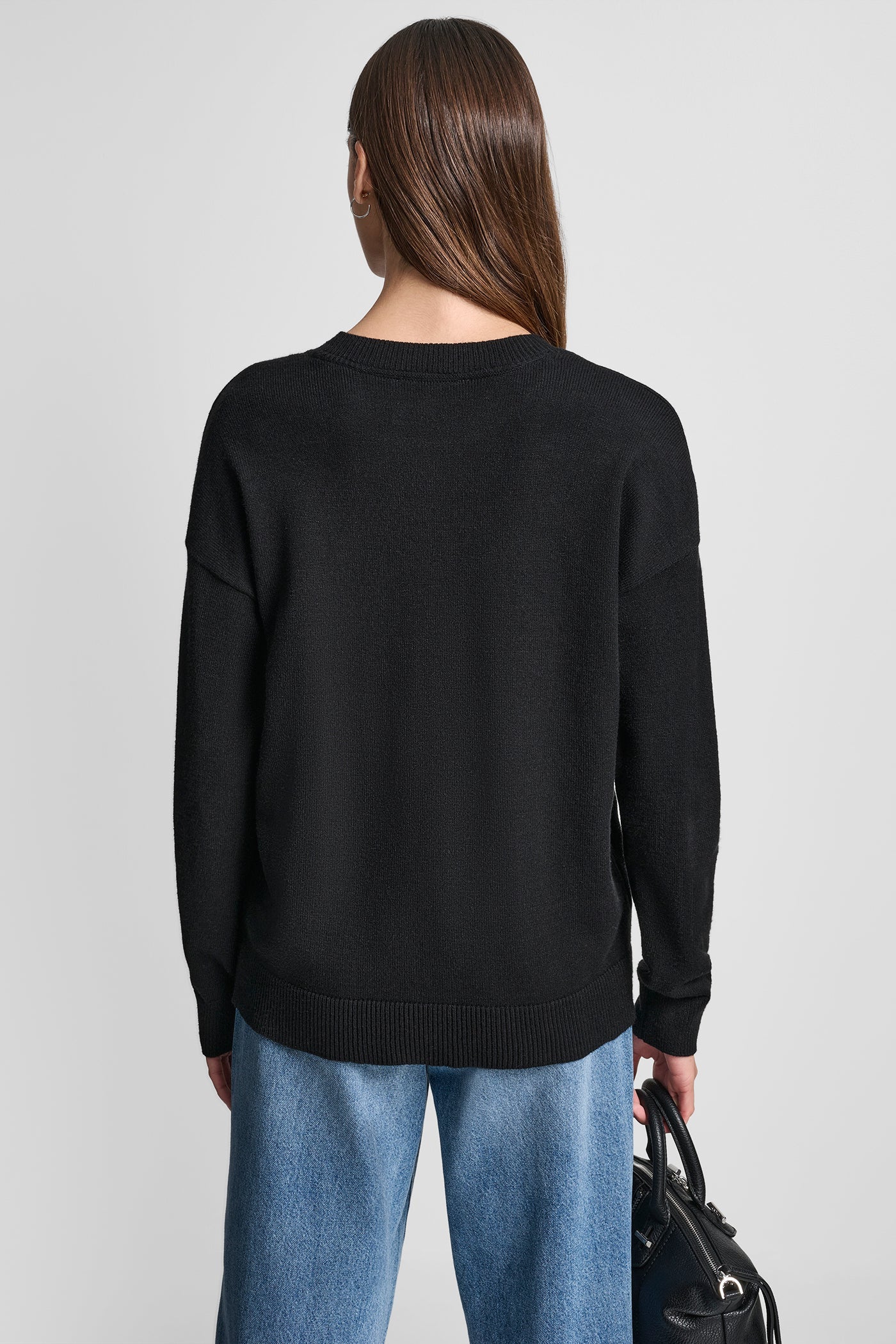 SEQUIN LOGO EMBELLISHED SWEATER