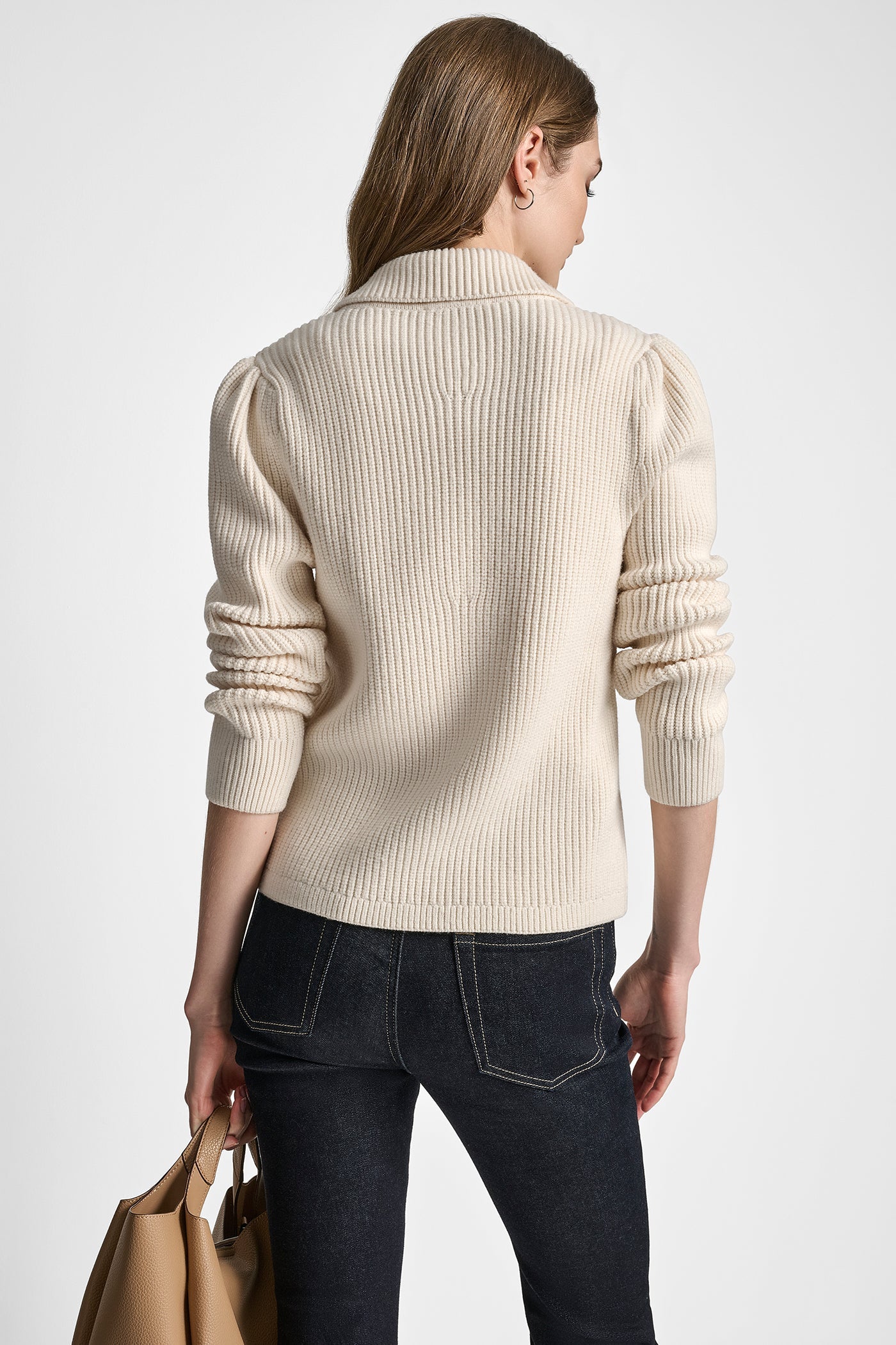 SHAKER STITCH CROPPED CARDIGAN JACKET