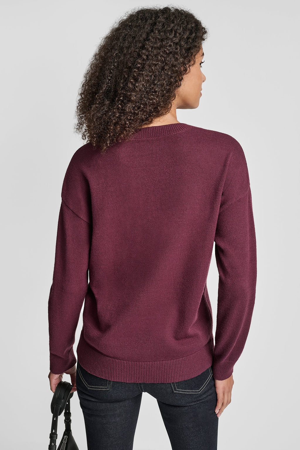 SEQUIN LOGO EMBELLISHED SWEATER