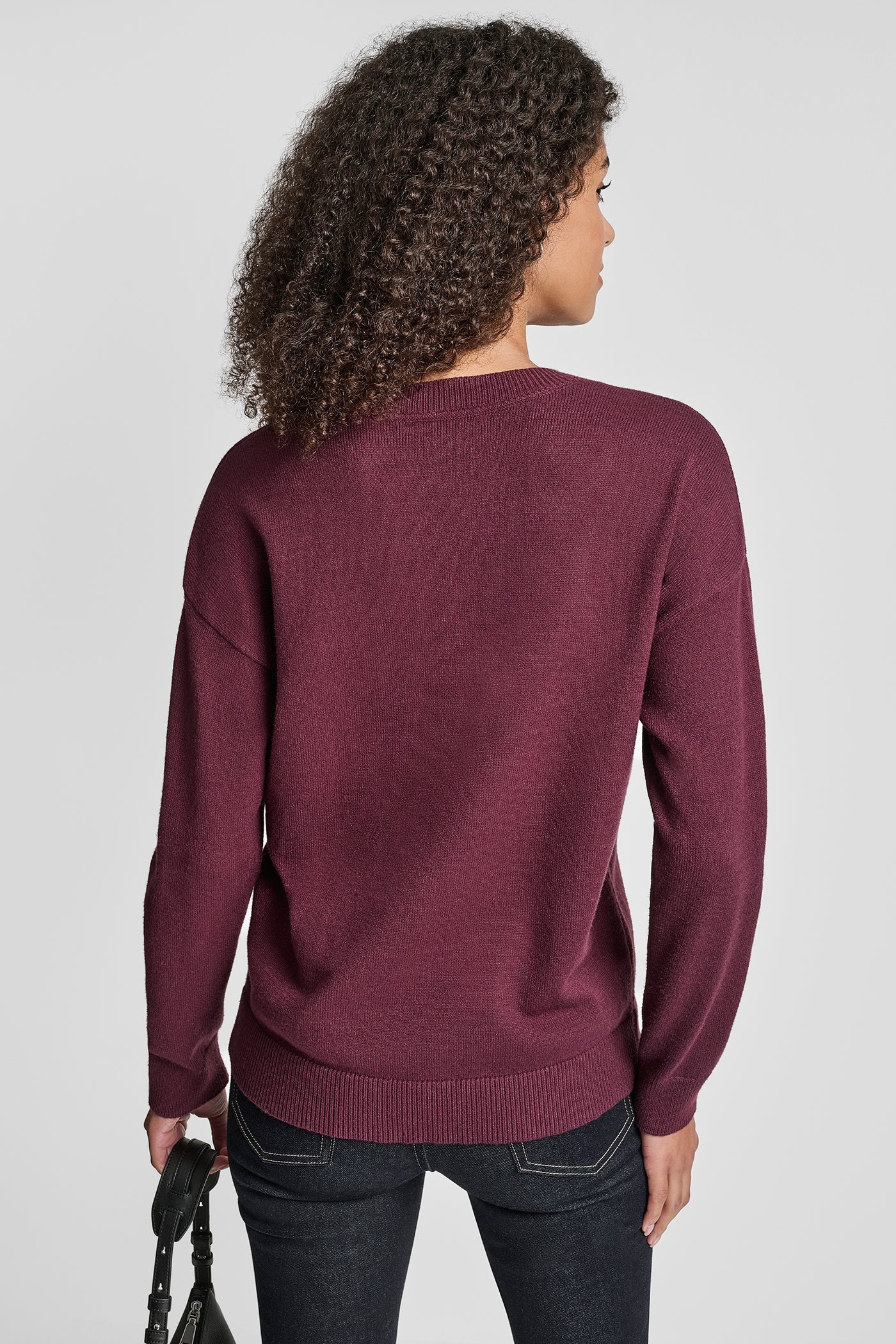 SEQUIN LOGO EMBELLISHED SWEATER