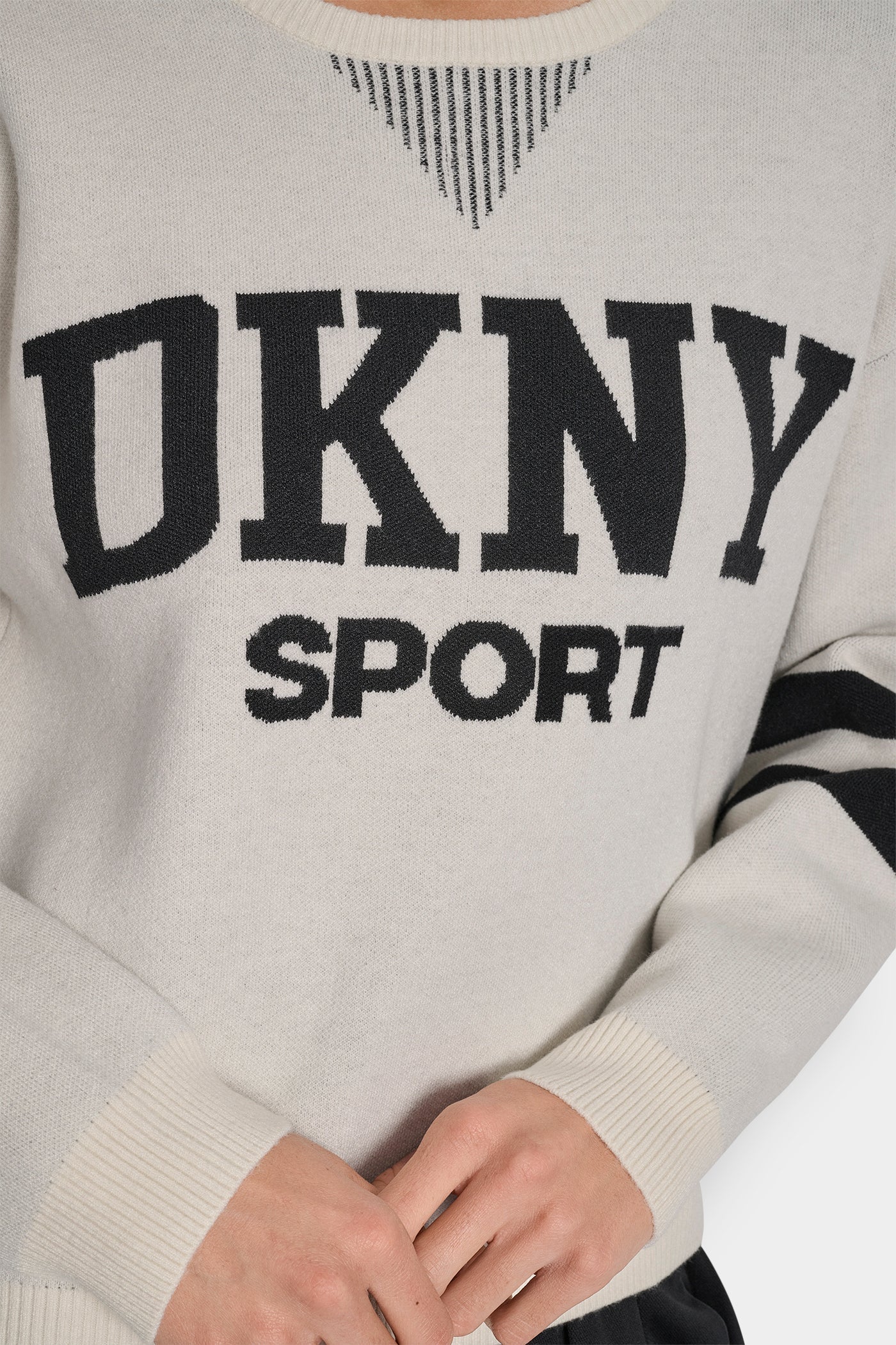 LOGO VARSITY JACQUARD SWEATER