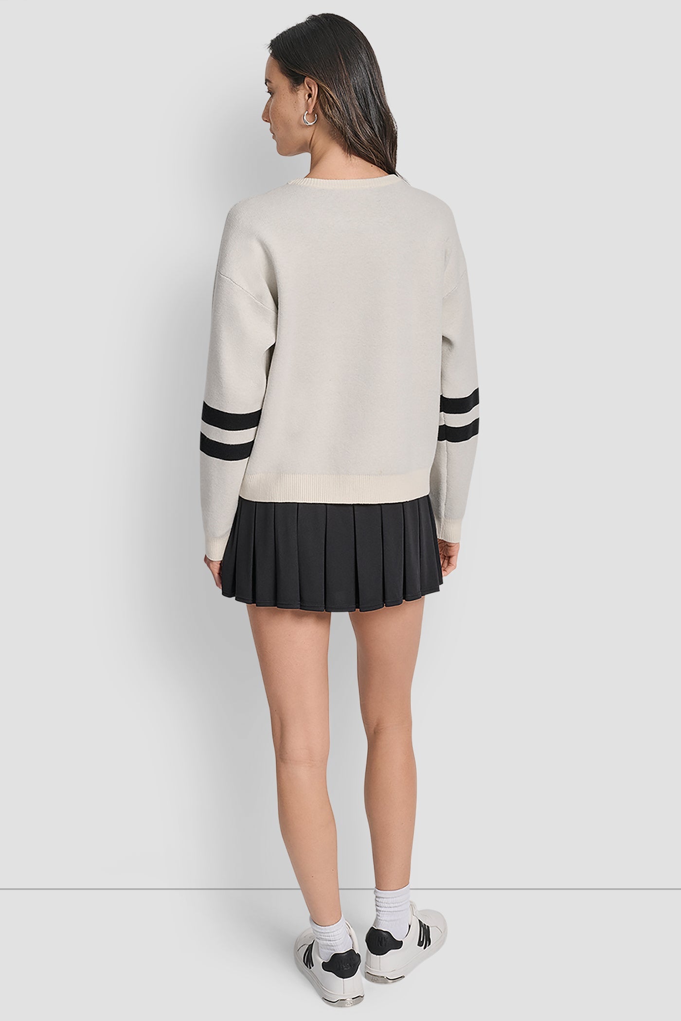 LOGO VARSITY JACQUARD SWEATER