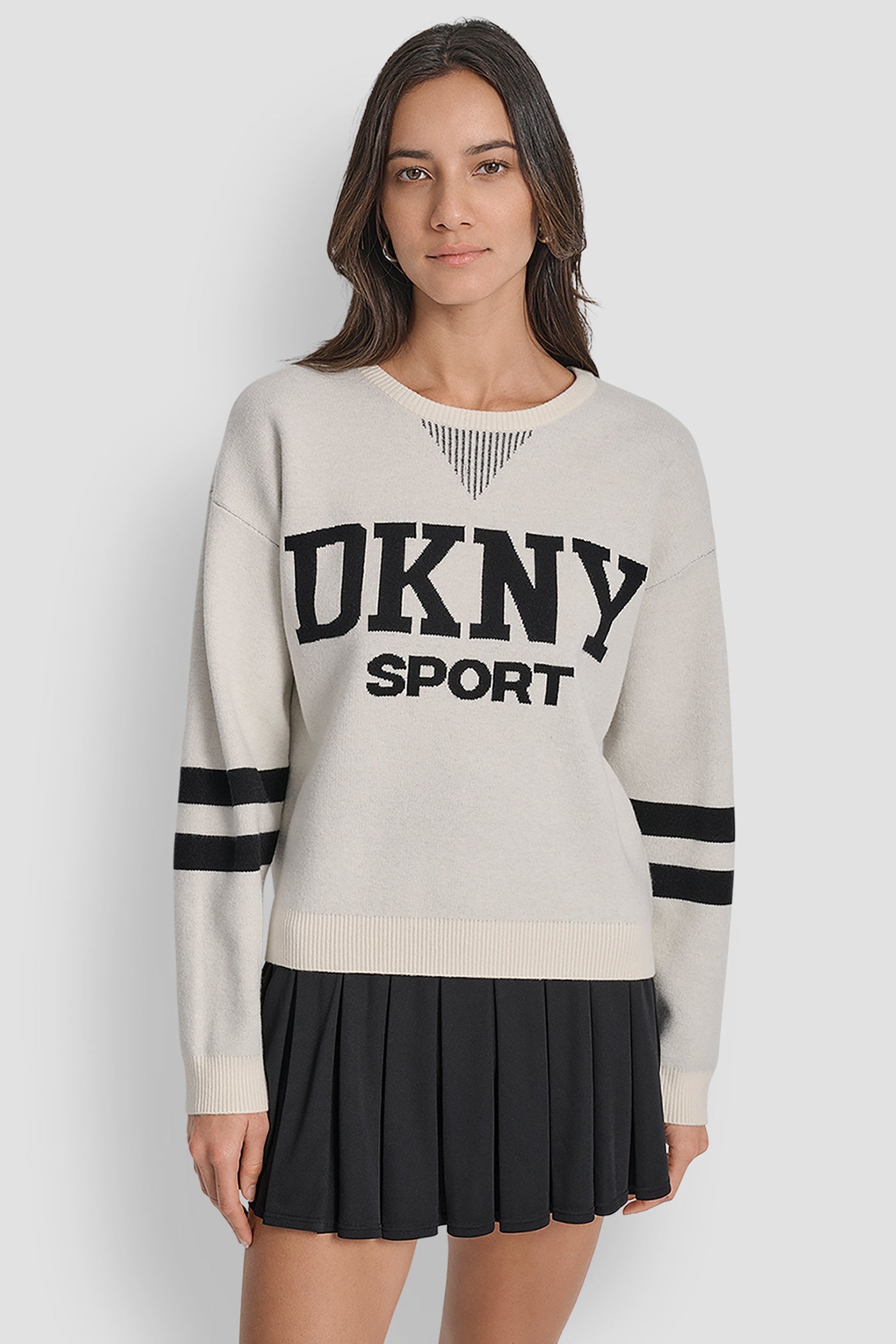 LOGO VARSITY JACQUARD SWEATER