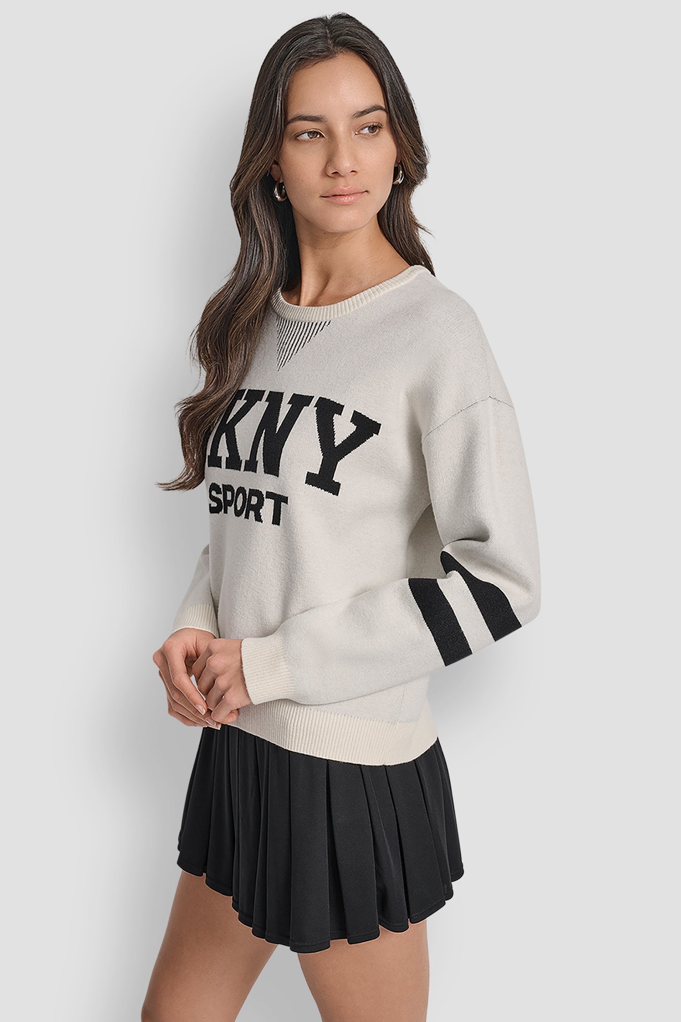 LOGO VARSITY JACQUARD SWEATER