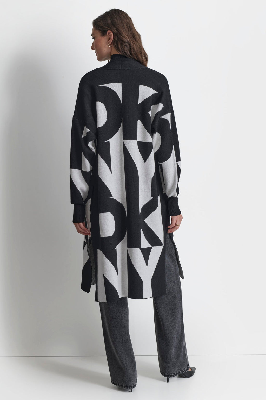 TWO-TONE LOGO CARDIGAN