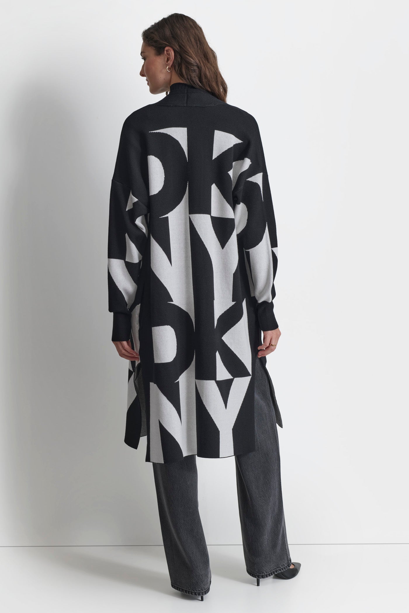 TWO-TONE LOGO CARDIGAN