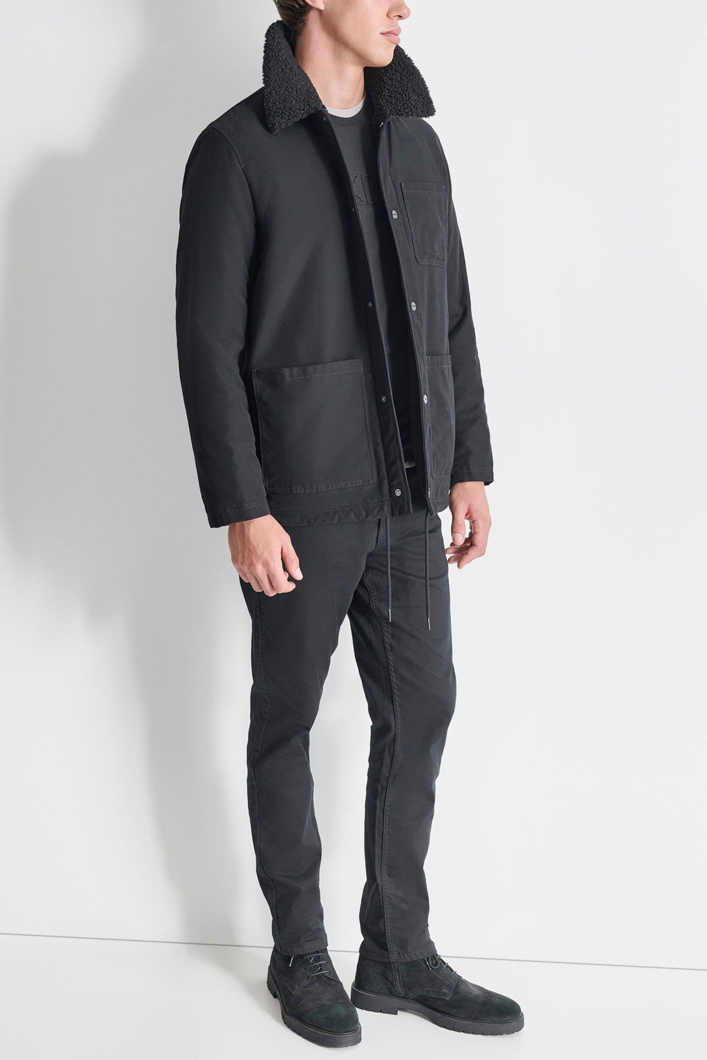SHERPA LINED COTTON WORKER JACKET