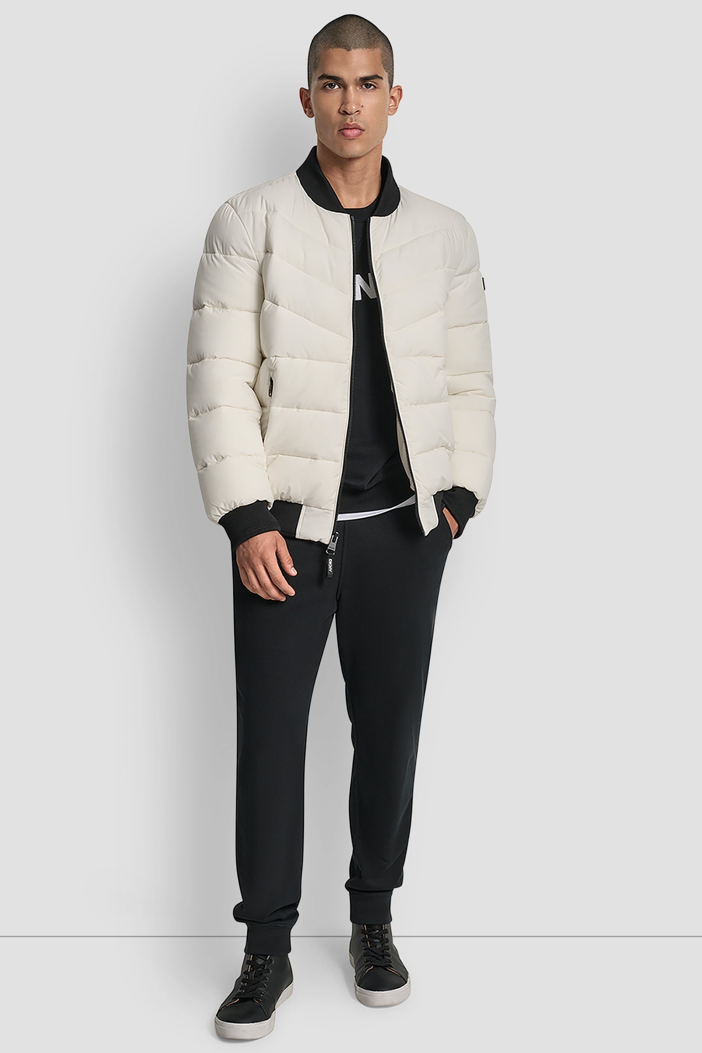 STRETCH BOMBER JACKET