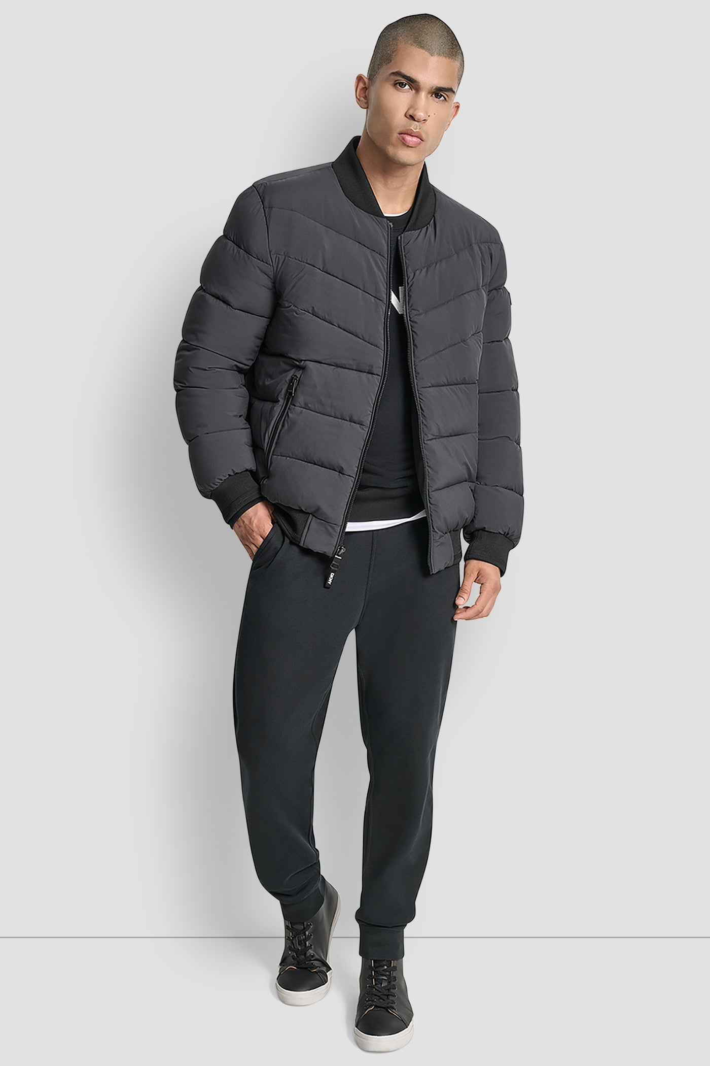 STRETCH BOMBER JACKET
