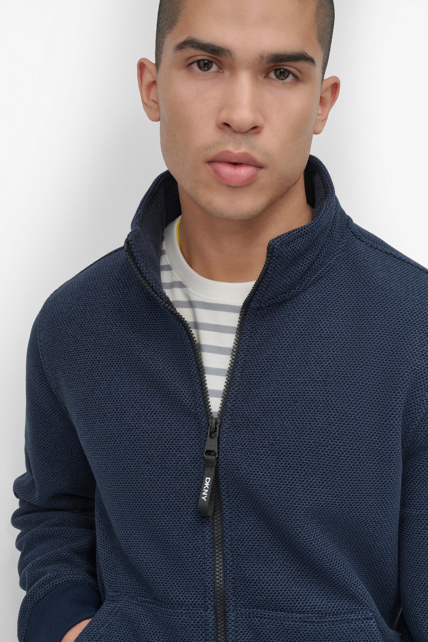SHERPA LINED SWEATER KNIT BOMBER