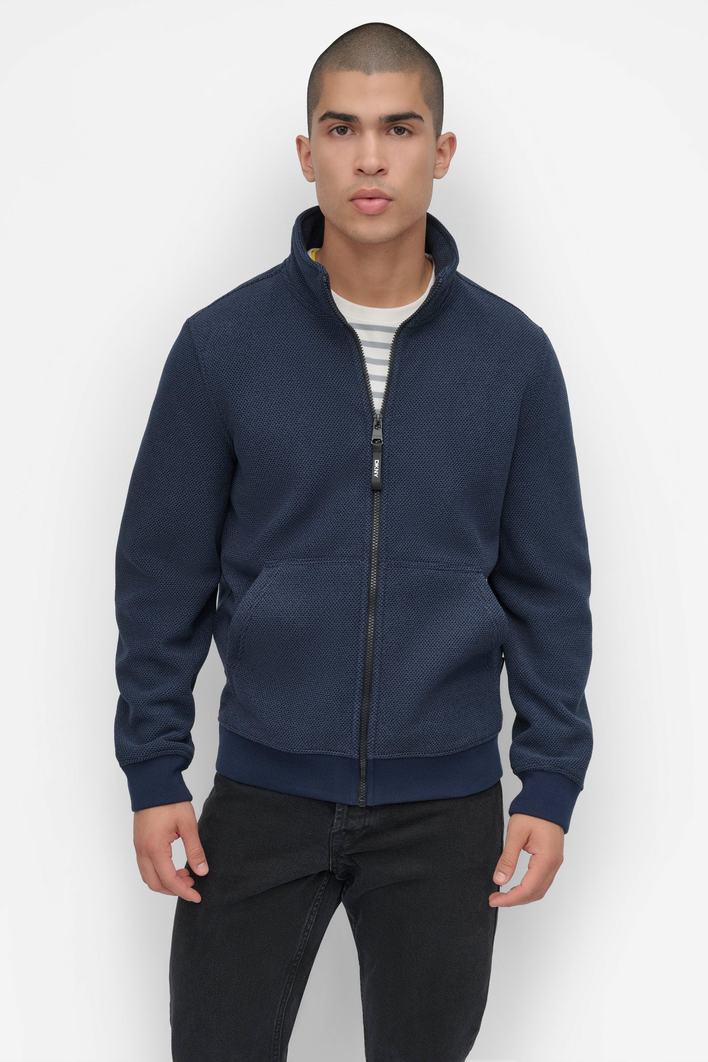 SHERPA LINED SWEATER KNIT BOMBER